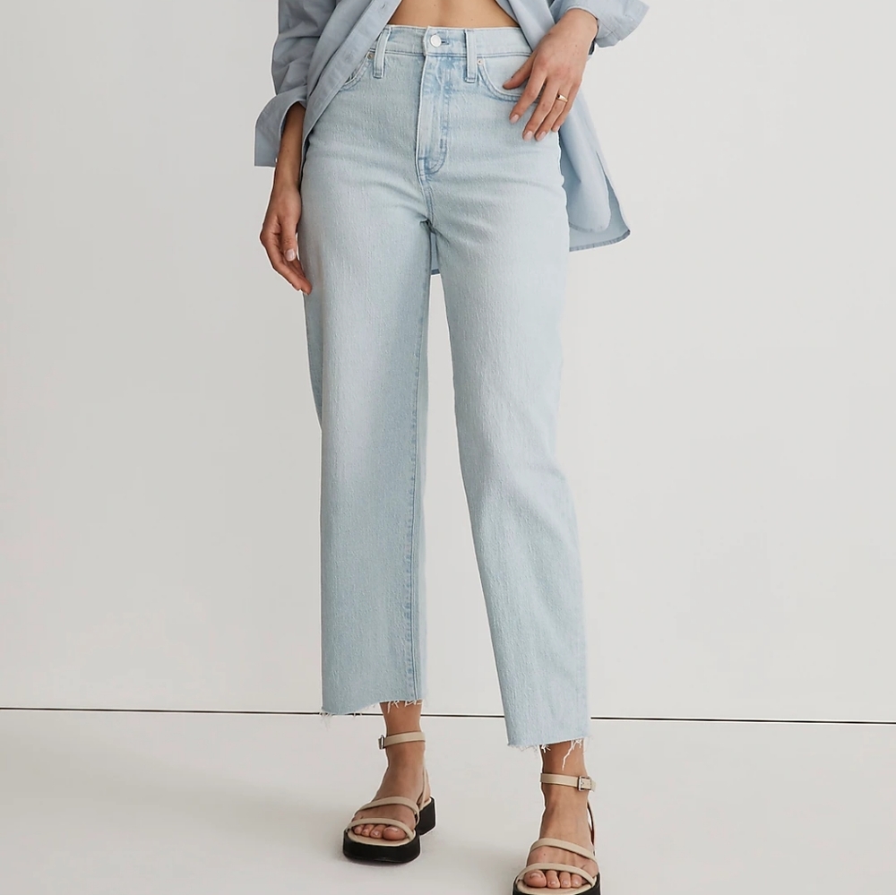 NWT Madewell The Perfect Vintage Wide Leg Crop Jean - Size 28T perfect cond.